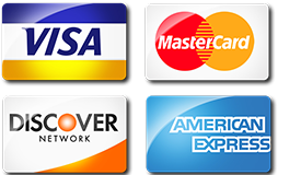 We accept all major credit cards